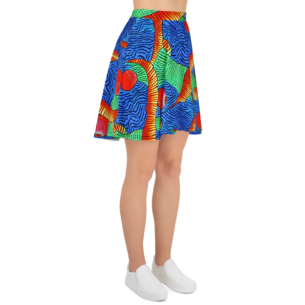 Molten Maze on Skater Skirt — Right