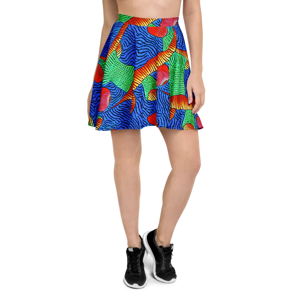 Molten Maze on Skater Skirt — Front