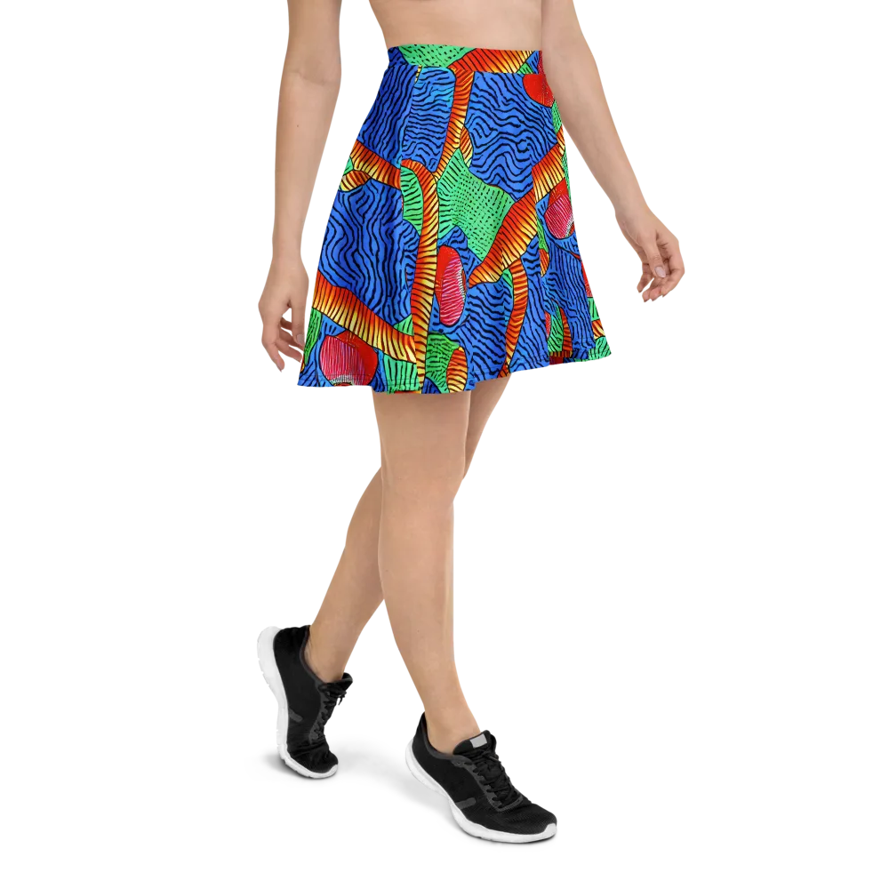 Molten Maze on Skater Skirt — Right