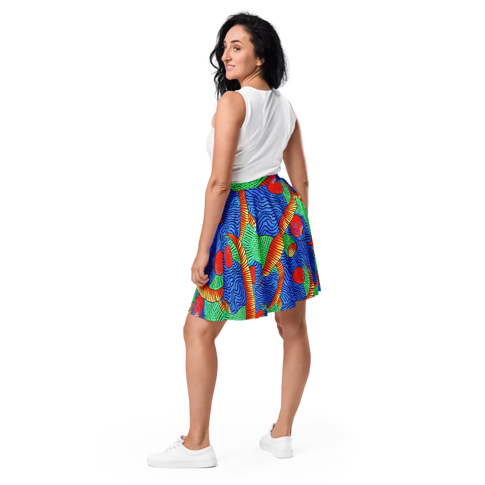 Molten Maze on Skater Skirt — Back
