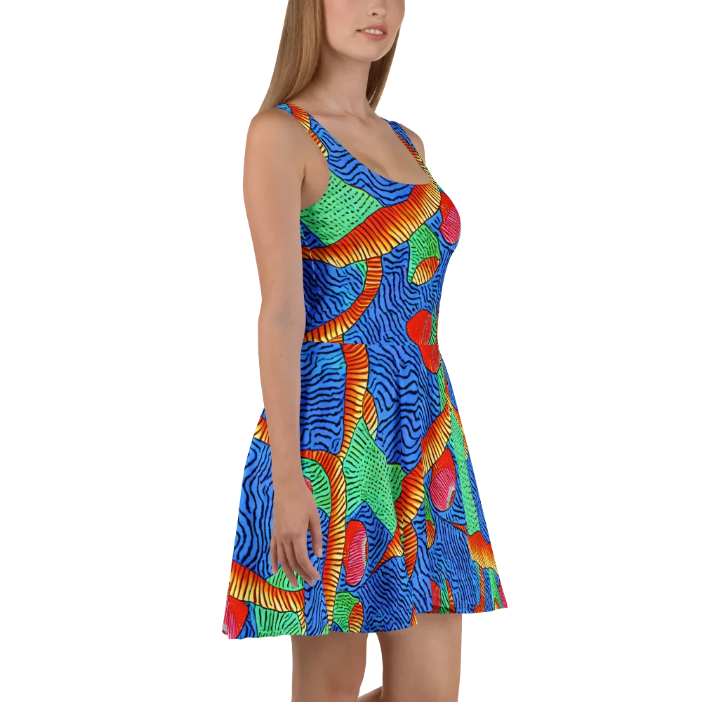Molten Maze on Skater Dress — Right