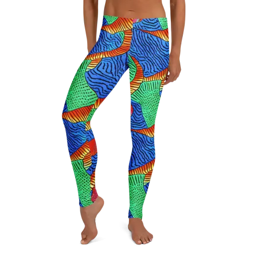 Molten Maze on a Leggings