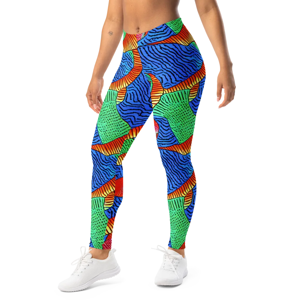 Molten Maze on Leggings — Left Front