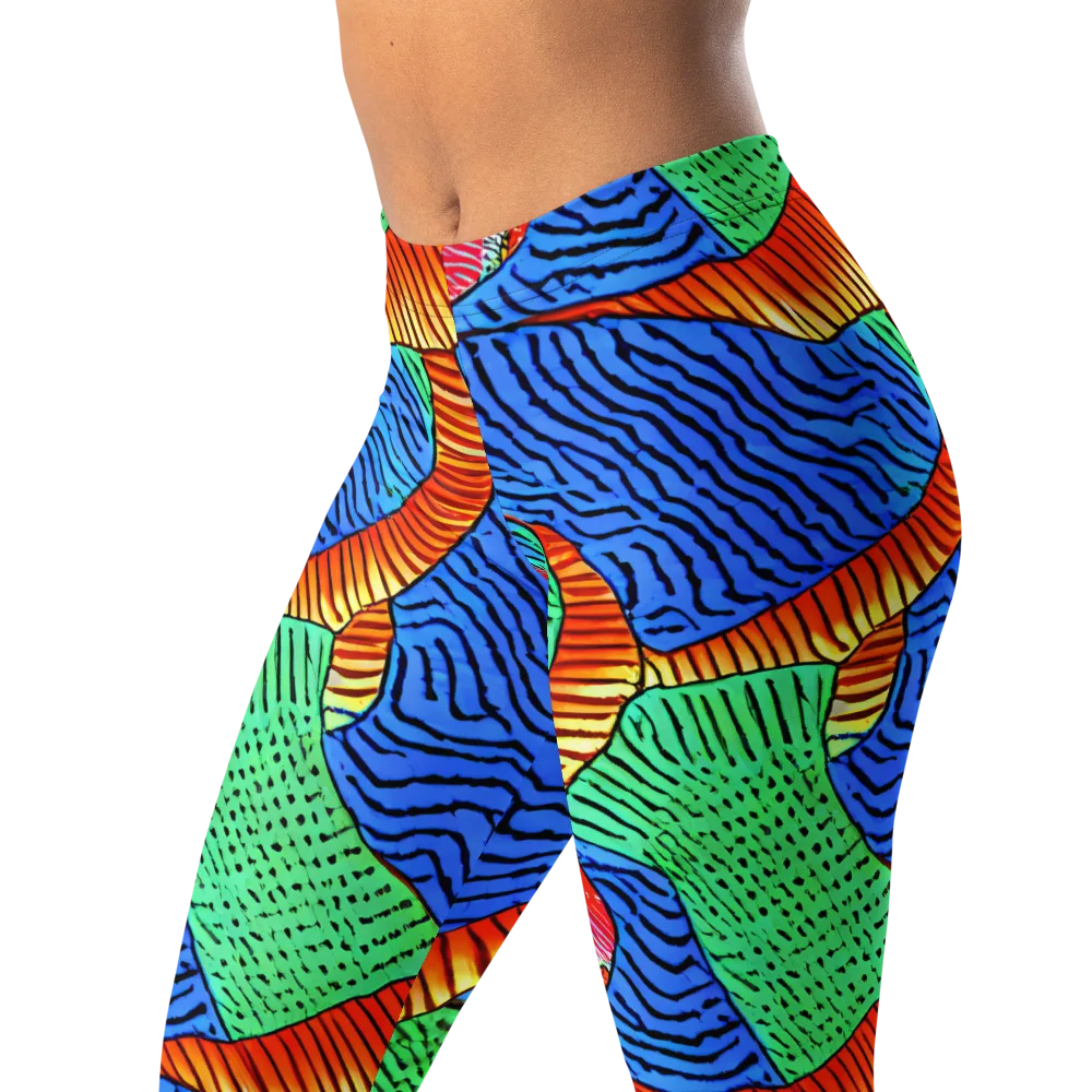 Molten Maze on Leggings — Left Front