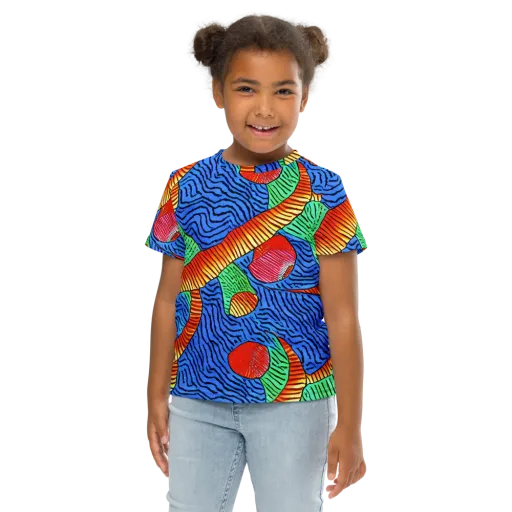 Molten Maze on a Kids Crew Neck T-Shirt