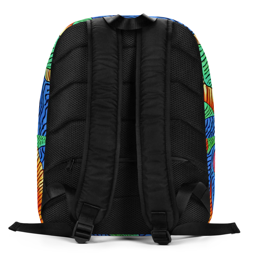Molten Maze on Minimalist Backpack — Back