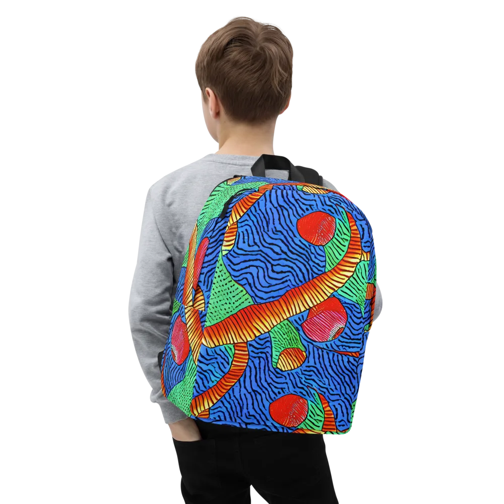 Molten Maze on Minimalist Backpack — Zoomed-in