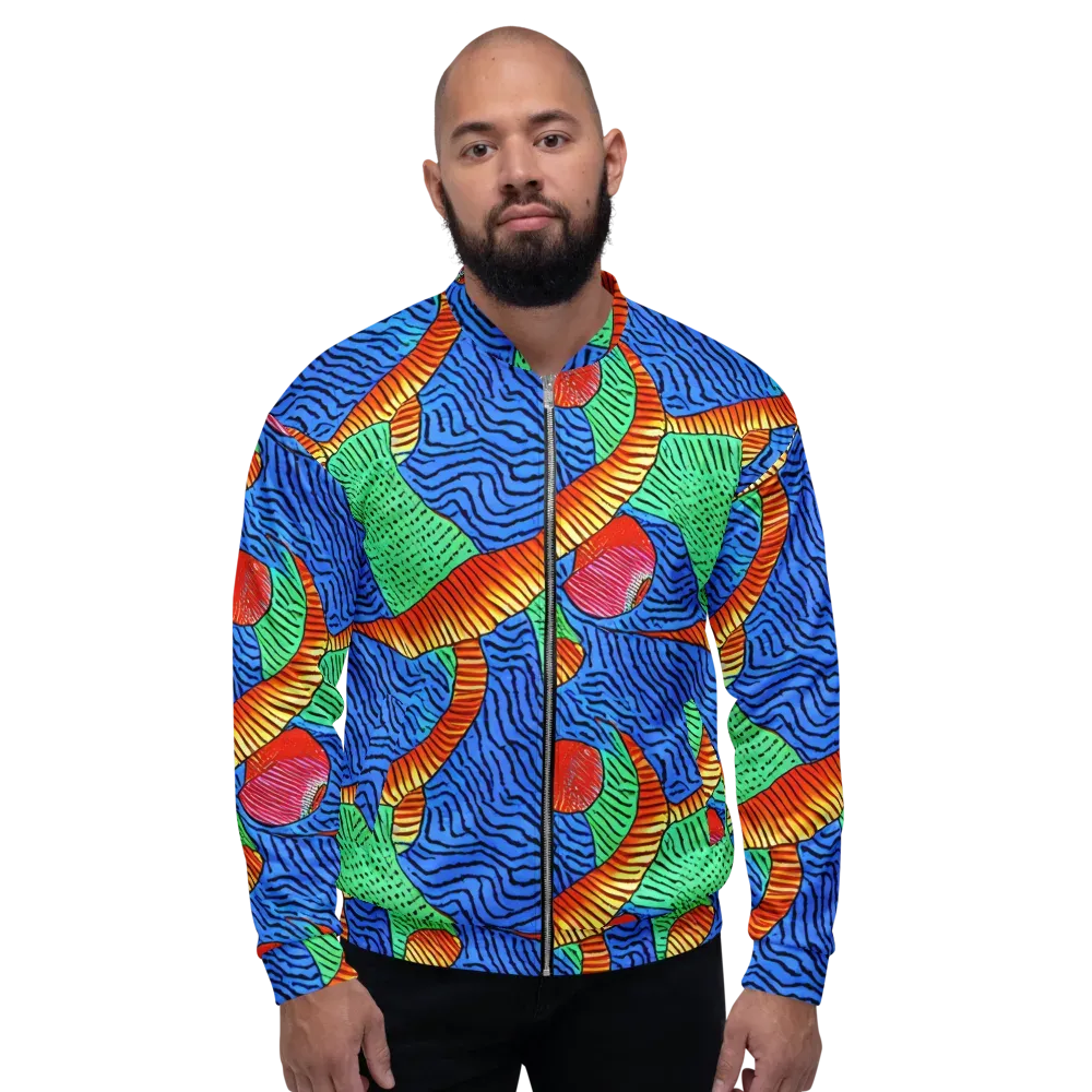Molten Maze on Bomber Jacket — Front
