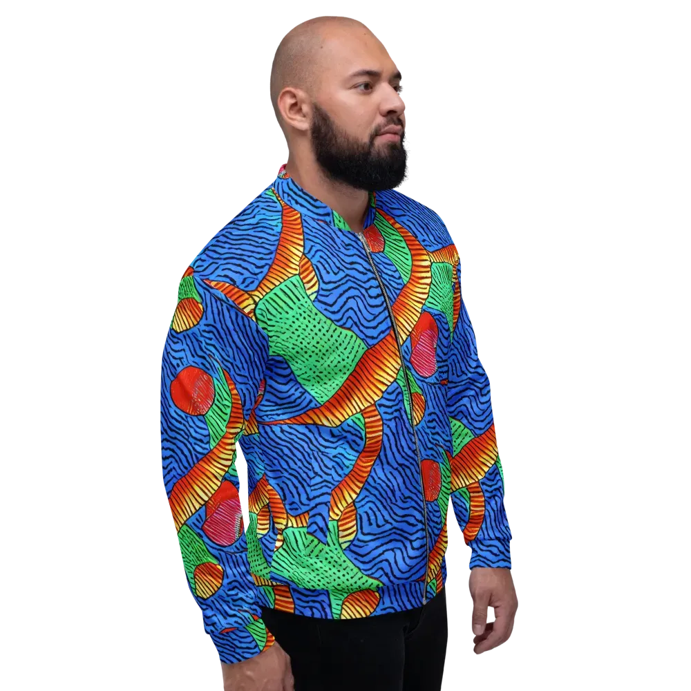 Molten Maze on Bomber Jacket — Right