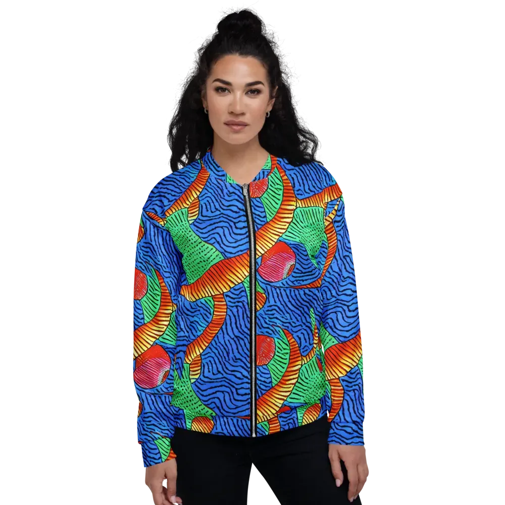 Molten Maze on Bomber Jacket — Front