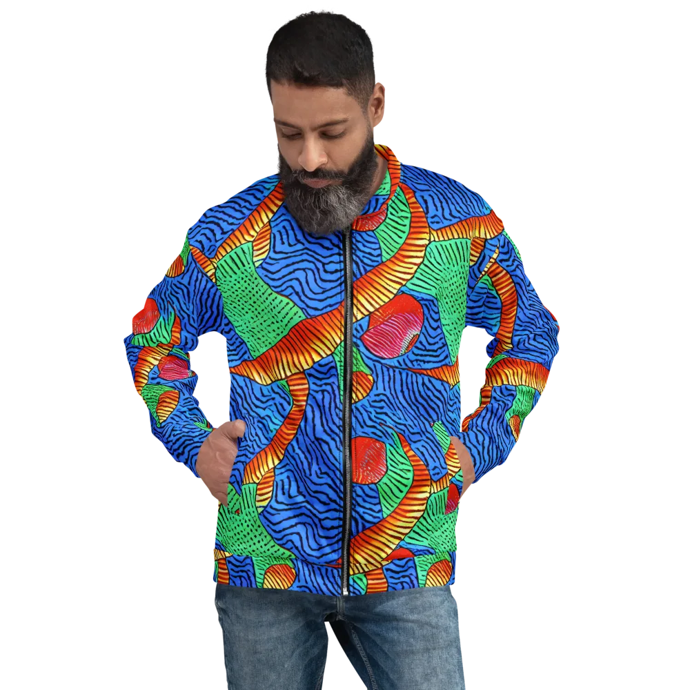 Molten Maze on Bomber Jacket — Front