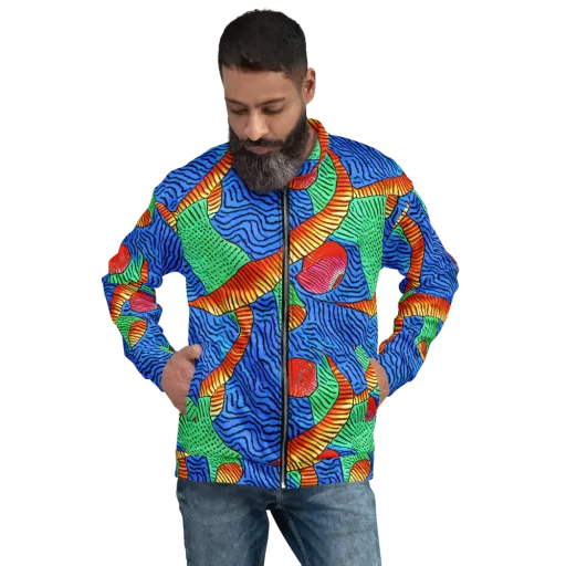 Molten Maze on a Bomber Jacket