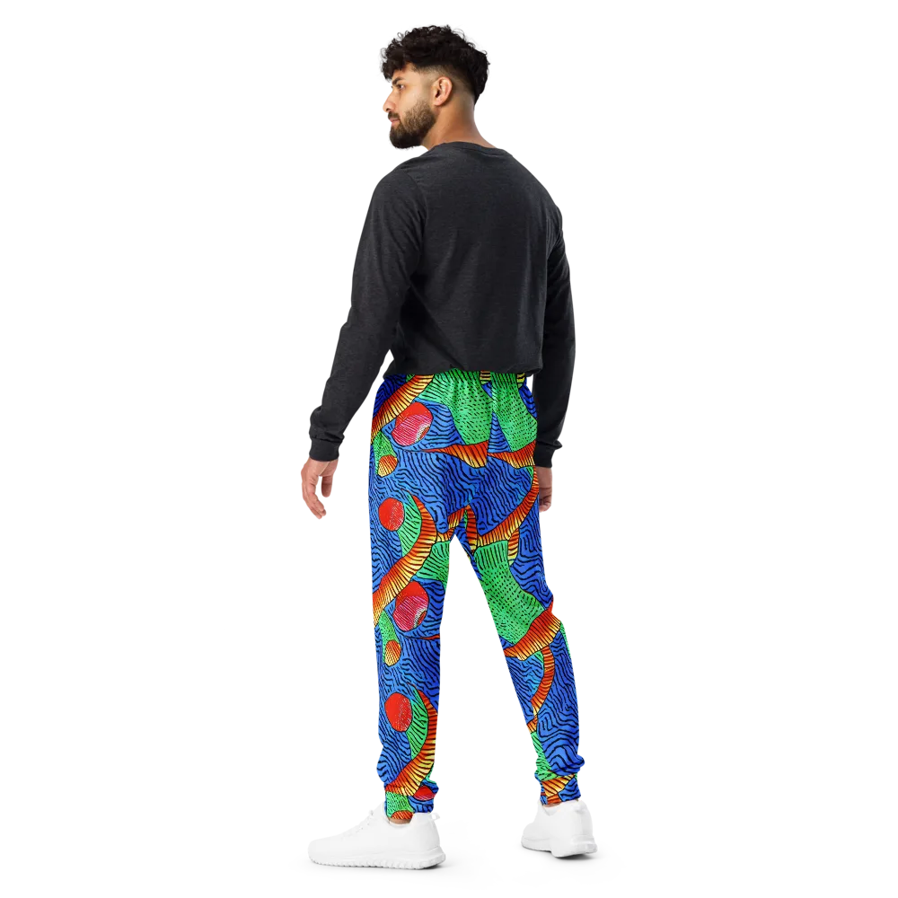 Molten Maze on Men's Joggers — Back