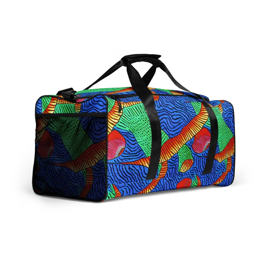 Molten Maze on Duffle Bag — Right Front
