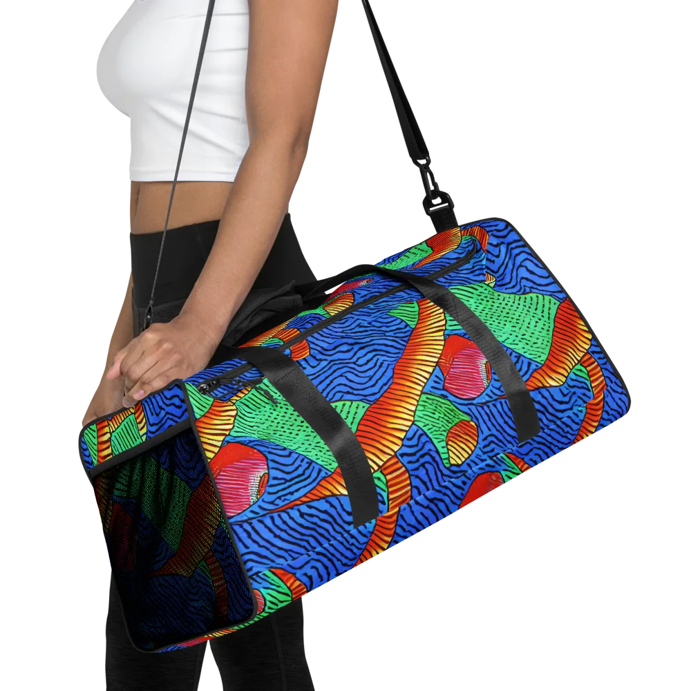Molten Maze on Duffle Bag — Front