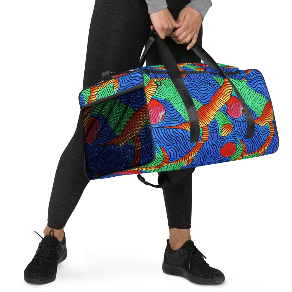 Molten Maze on Duffle Bag — Right Front