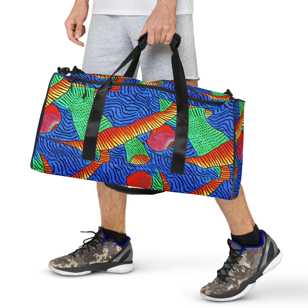 Molten Maze on Duffle Bag — Front