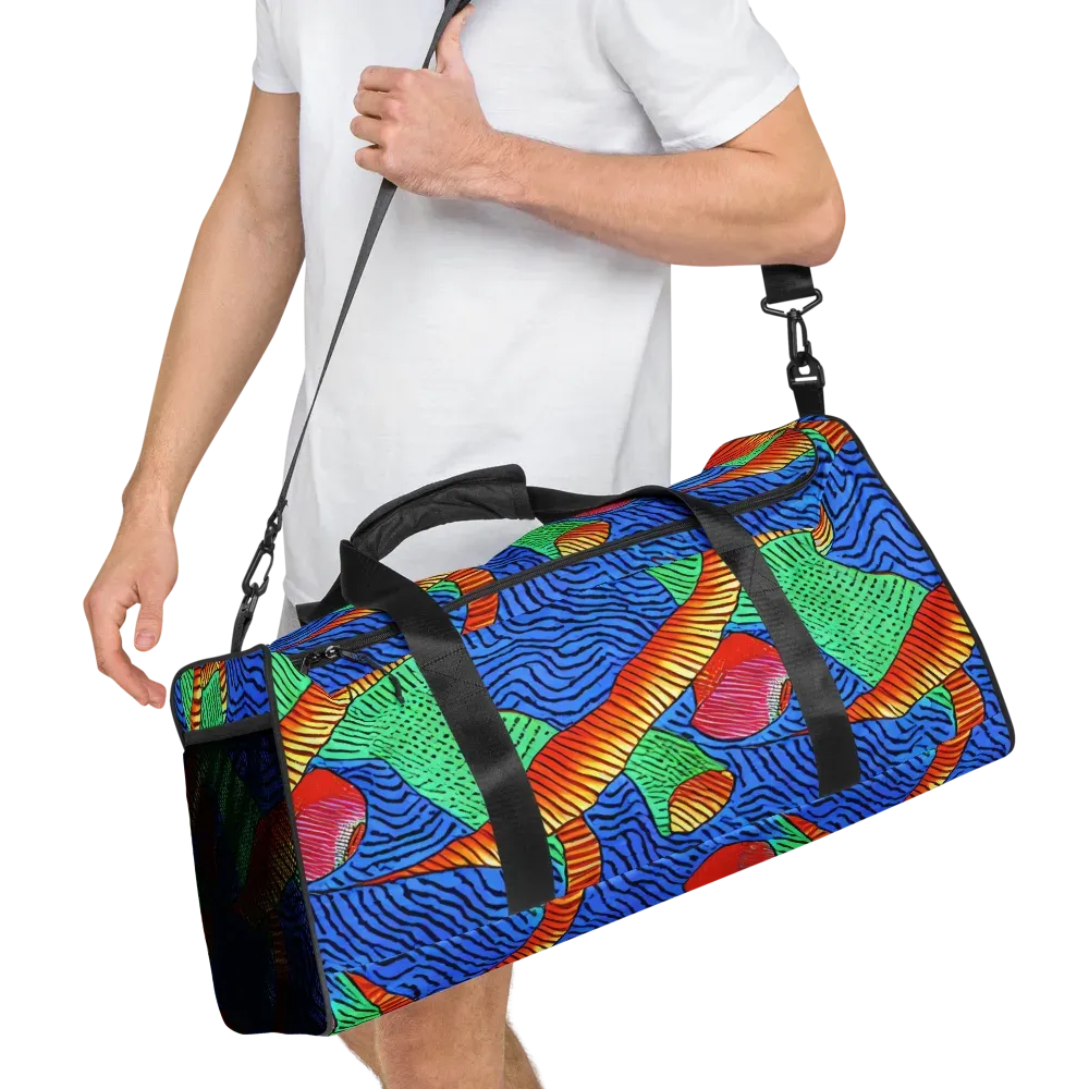 Molten Maze on Duffle Bag — Right Front