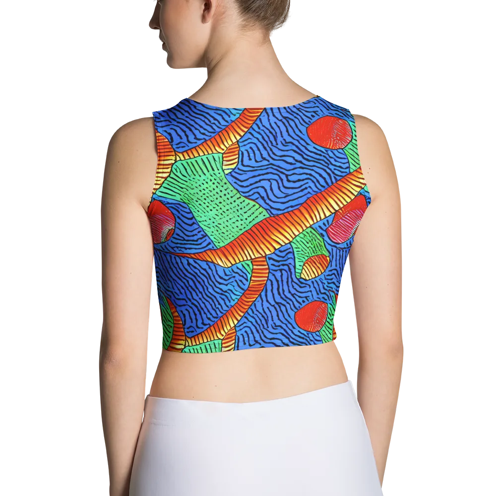 Molten Maze on Crop Top — Back