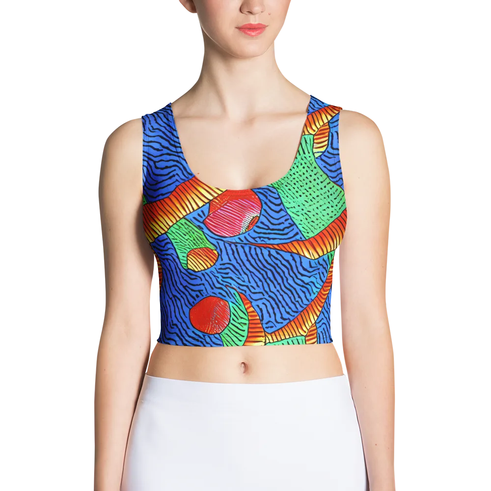 Molten Maze on Crop Top — Front