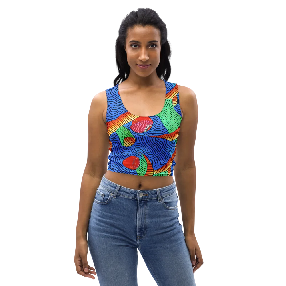 Molten Maze on Crop Top — Front