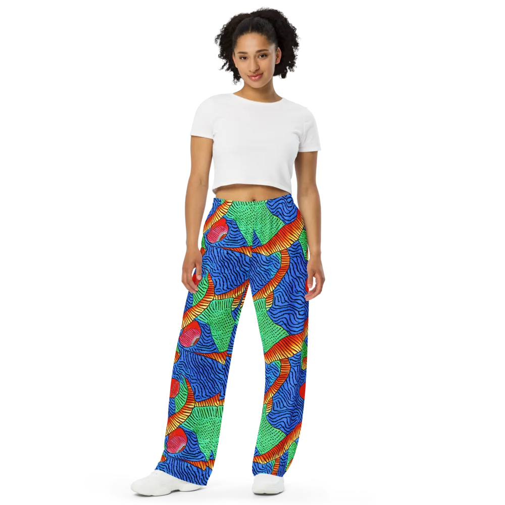 Molten Maze on Wide-Leg Pants — Front