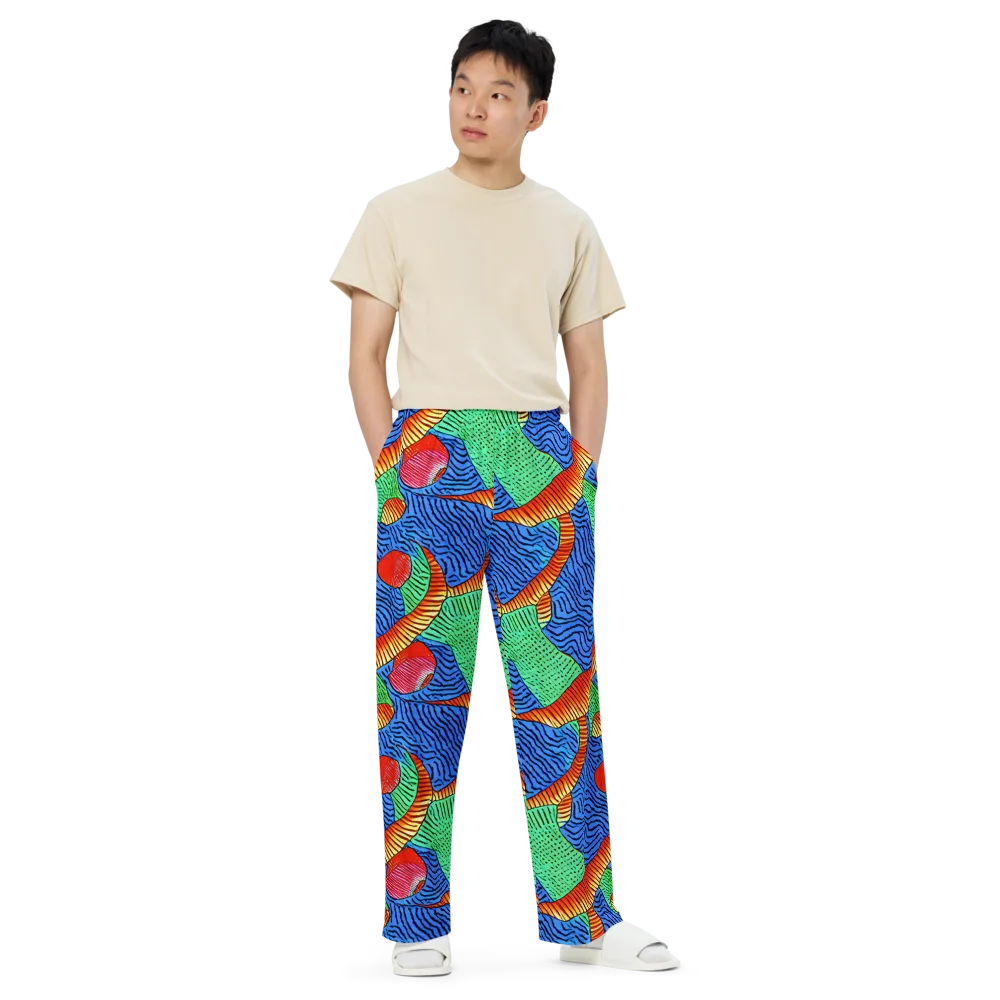 Molten Maze on Wide-Leg Pants — Front