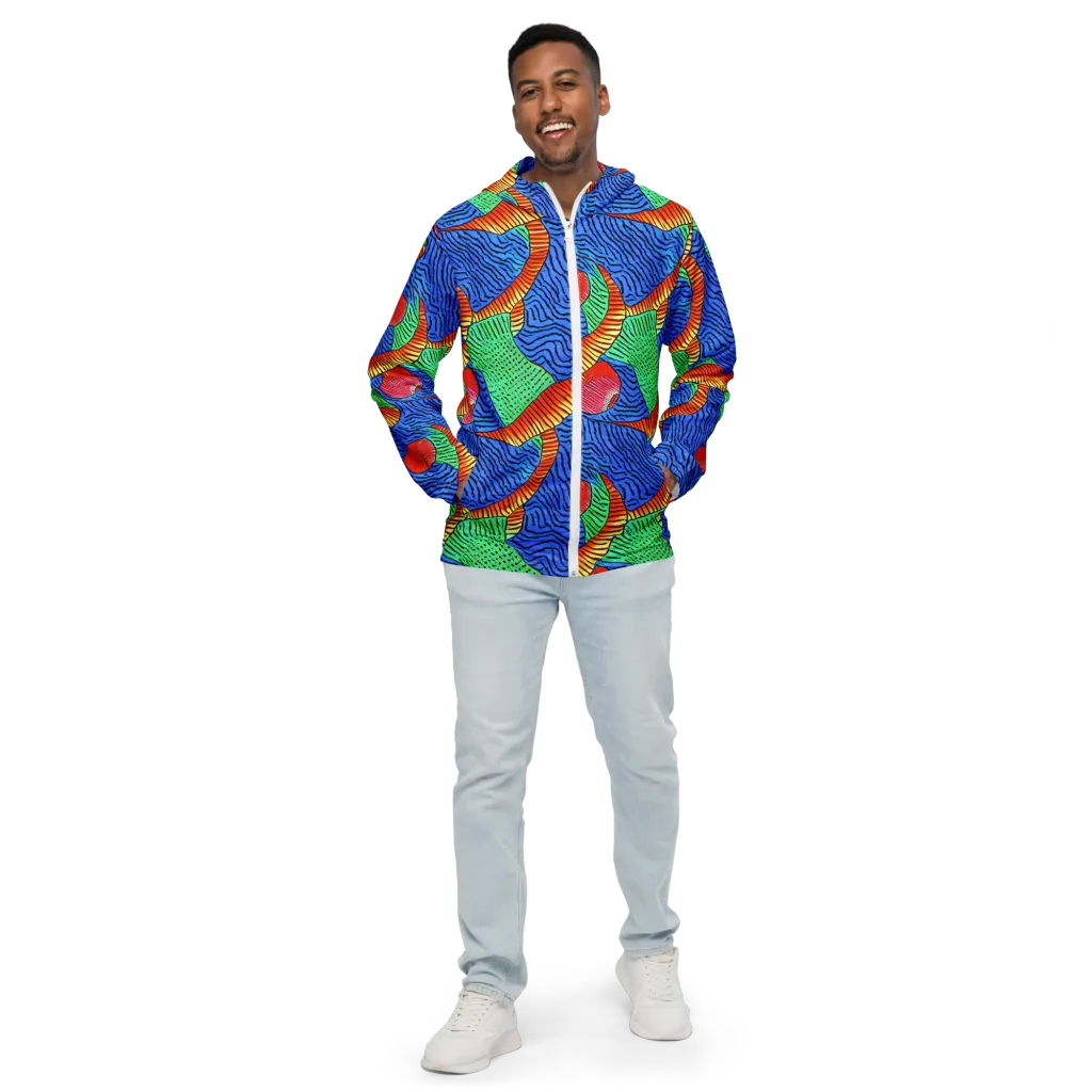 Molten Maze on Men's Windbreaker — Front