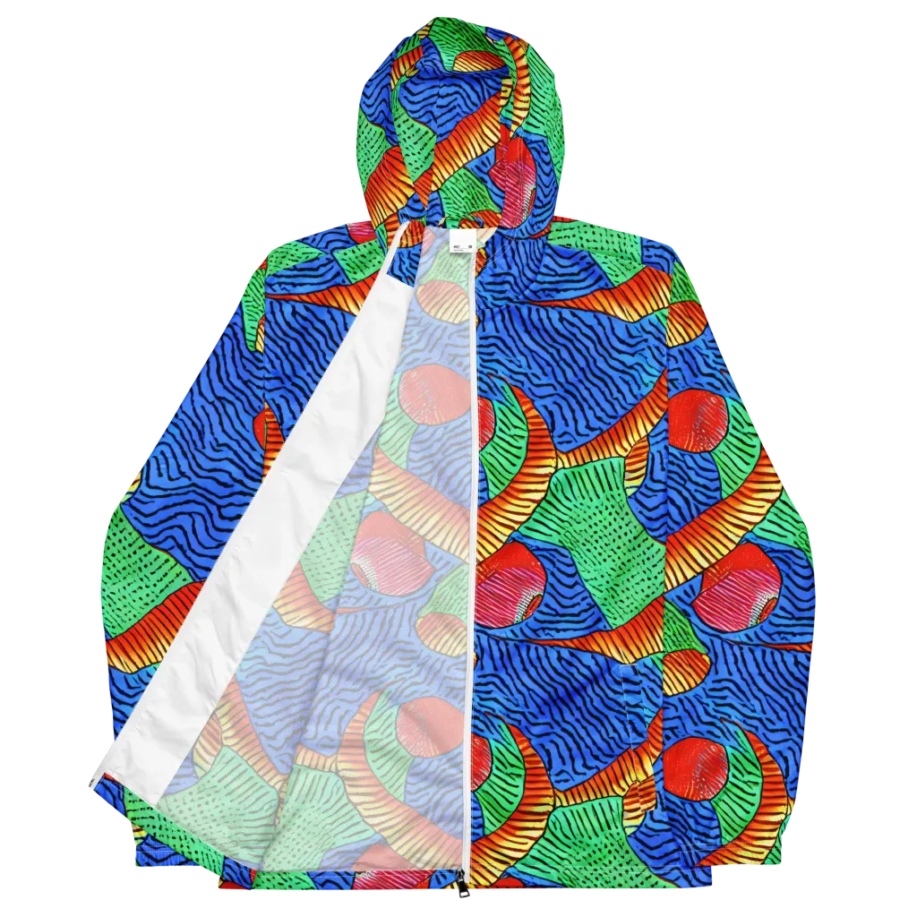 Molten Maze on Men's Windbreaker — Front