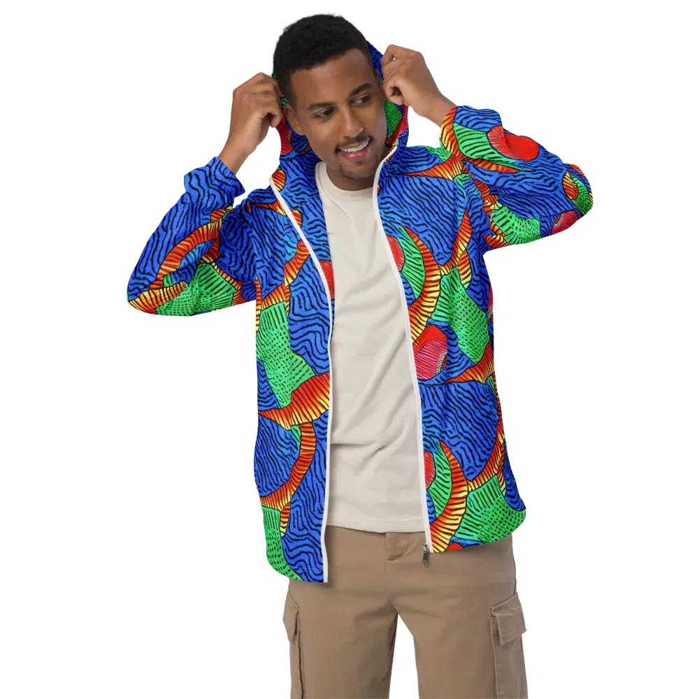 Molten Maze on Men's Windbreaker — Front