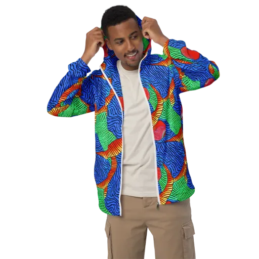 Molten Maze on a Men's Windbreaker
