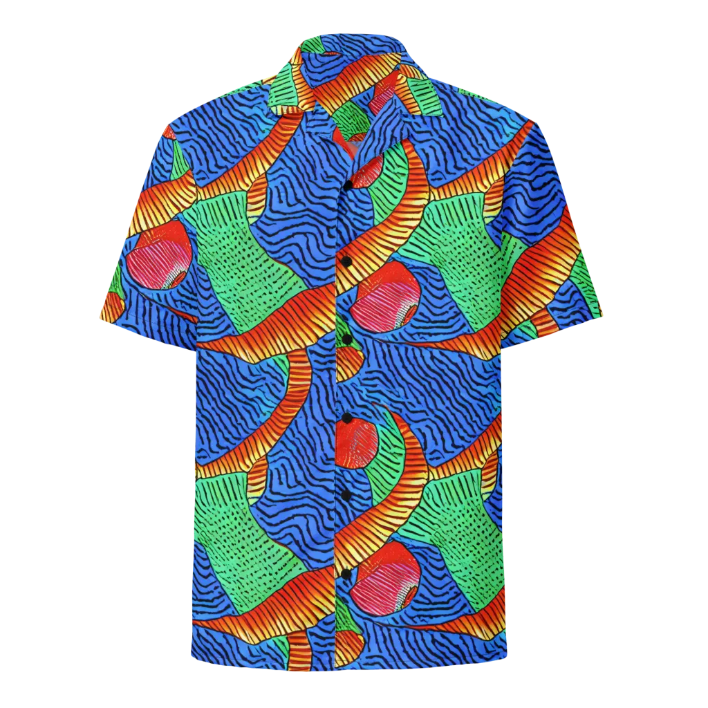 Molten Maze on Button Shirt — Front