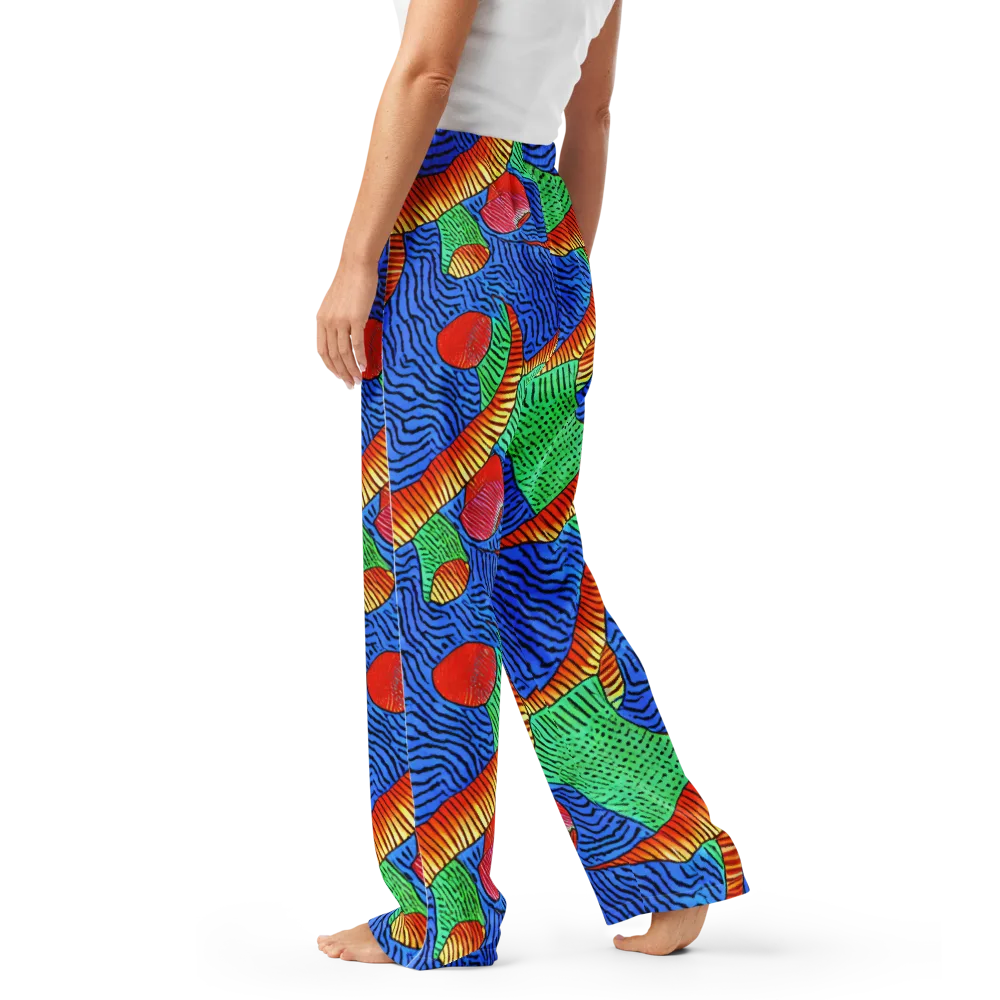 Molten Maze on Women's Pajama Pants — Left