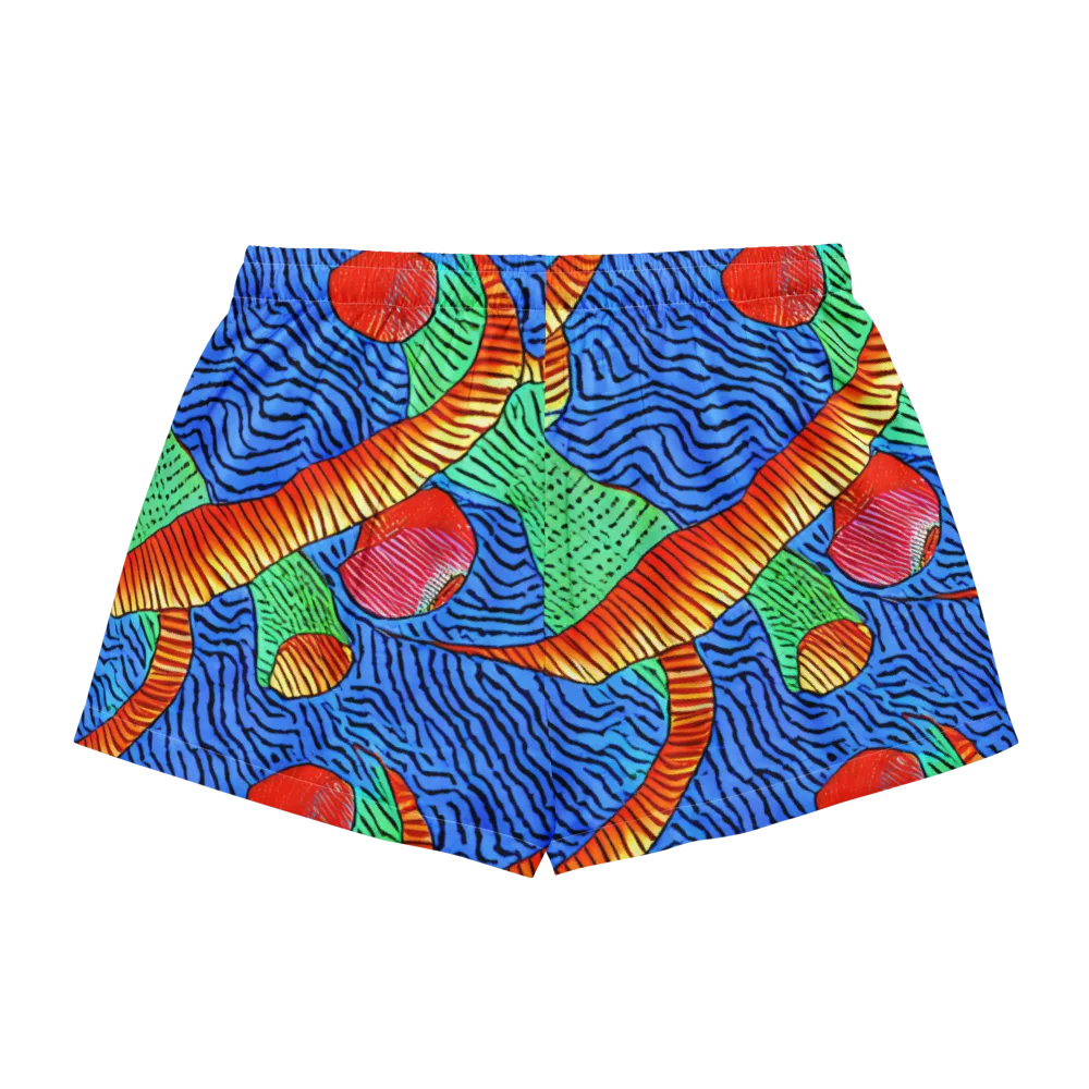 Molten Maze on Women's Pajama Shorts — Back