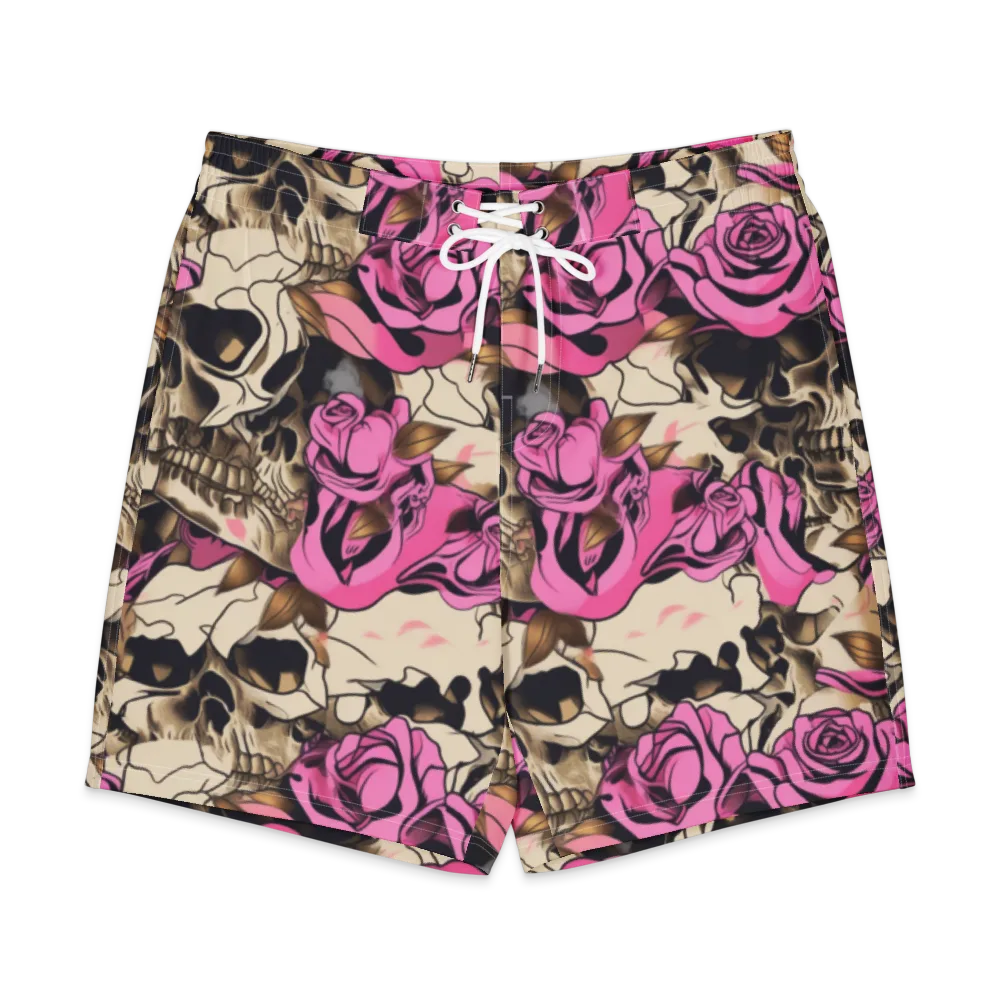 Rosebone Riot on Men's Board Shorts — Front