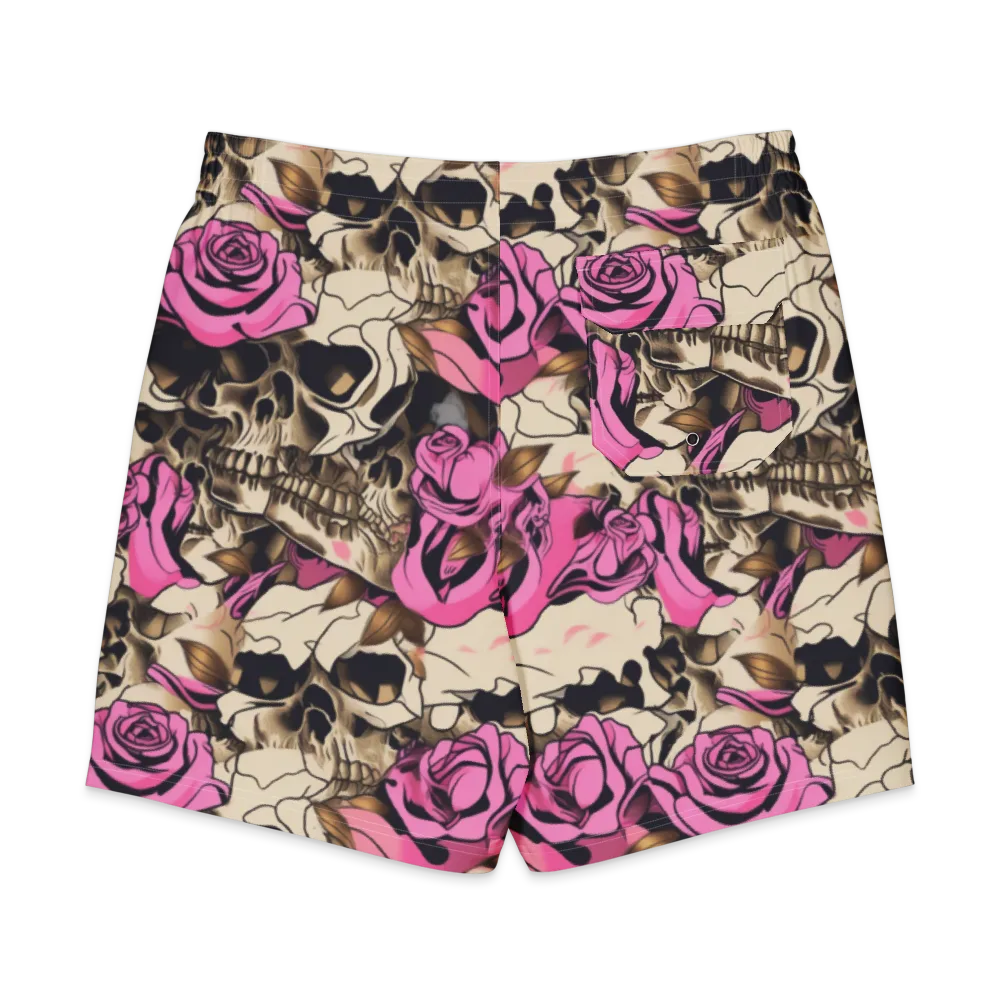 Rosebone Riot on Men's Board Shorts — Back