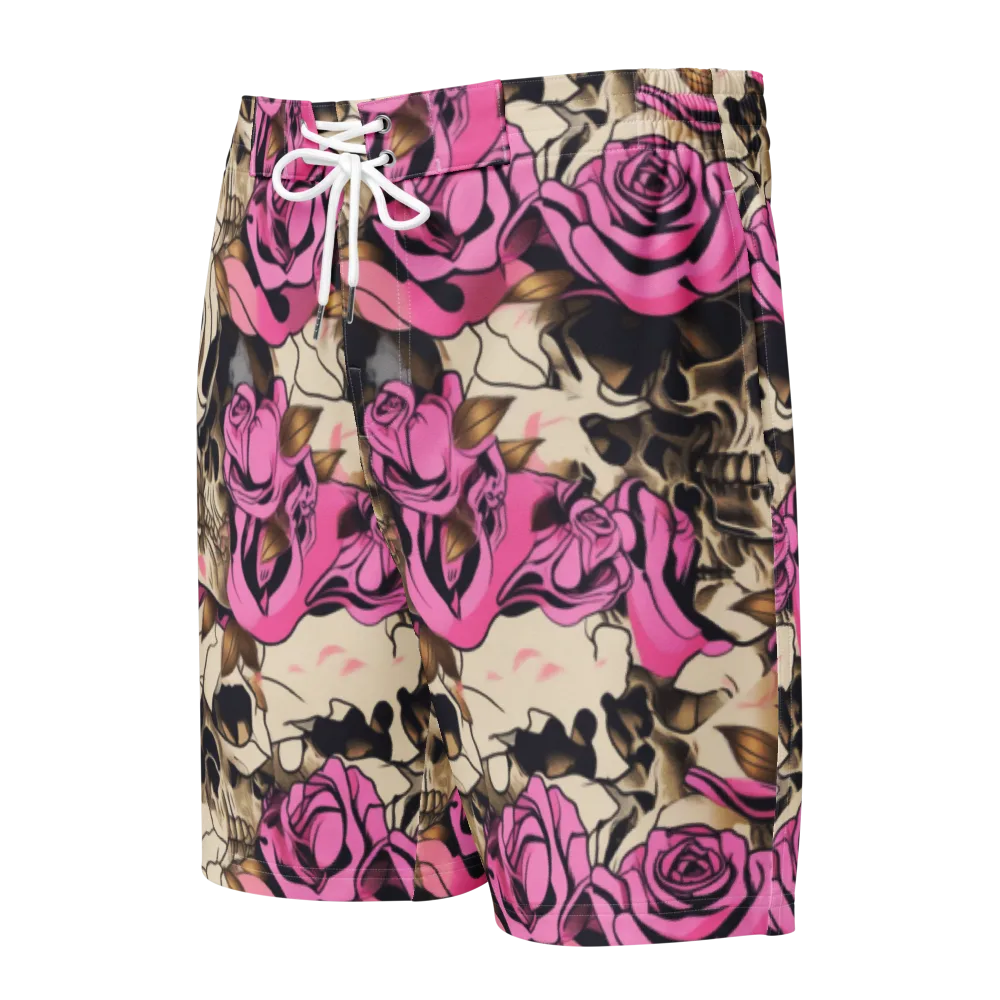 Rosebone Riot on Men's Board Shorts — Front