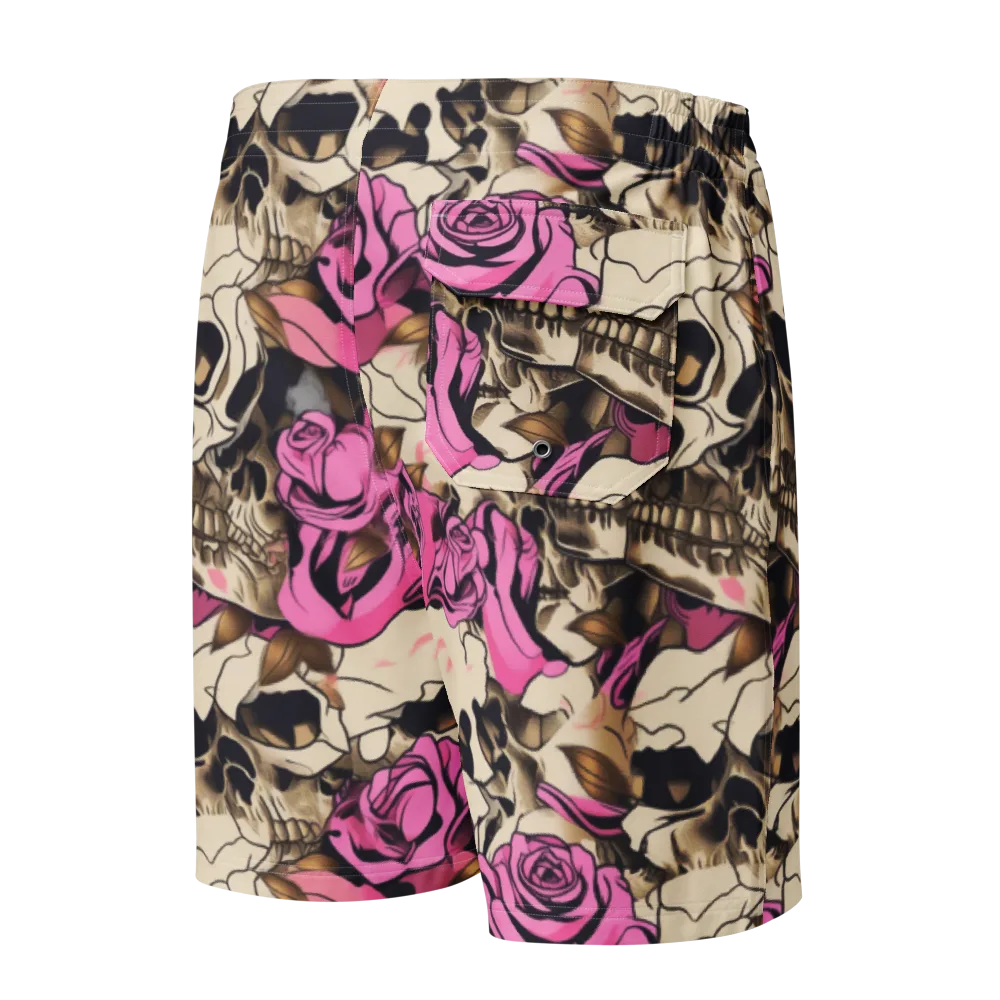 Rosebone Riot on Men's Board Shorts — Back