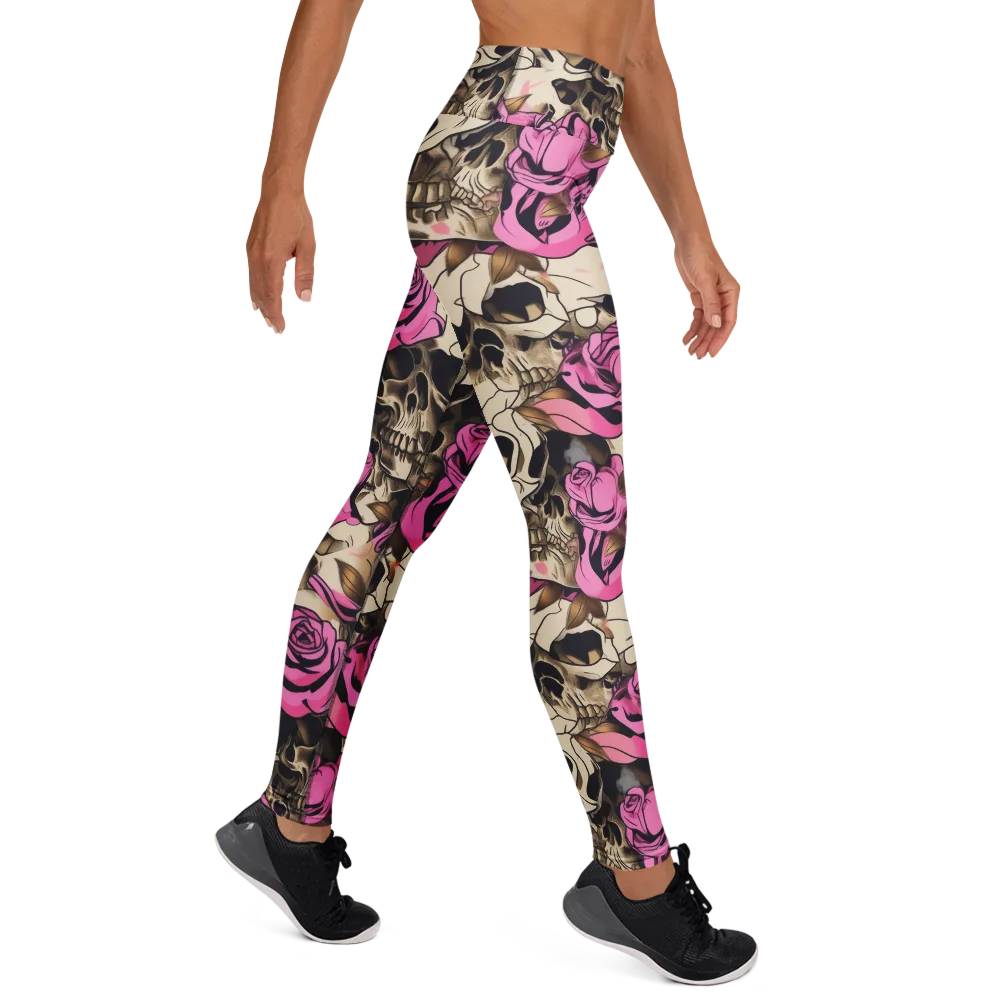 Rosebone Riot on Yoga Leggings — Right