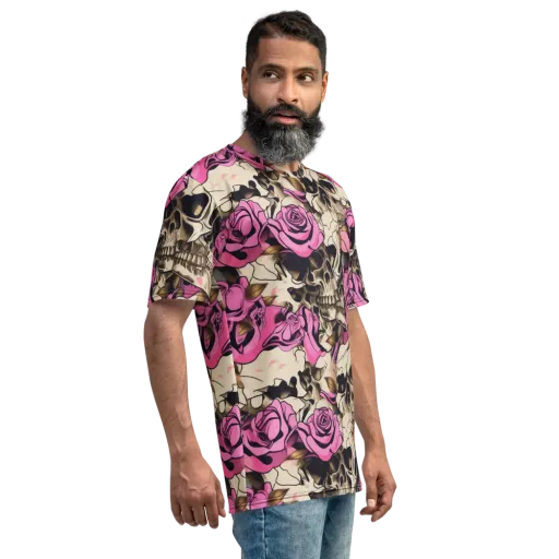 Rosebone Riot on a Men's Crew Neck T-Shirt