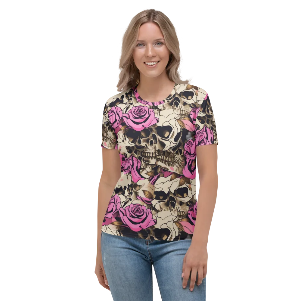 Rosebone Riot on Women's Crew Neck T-Shirt — Front