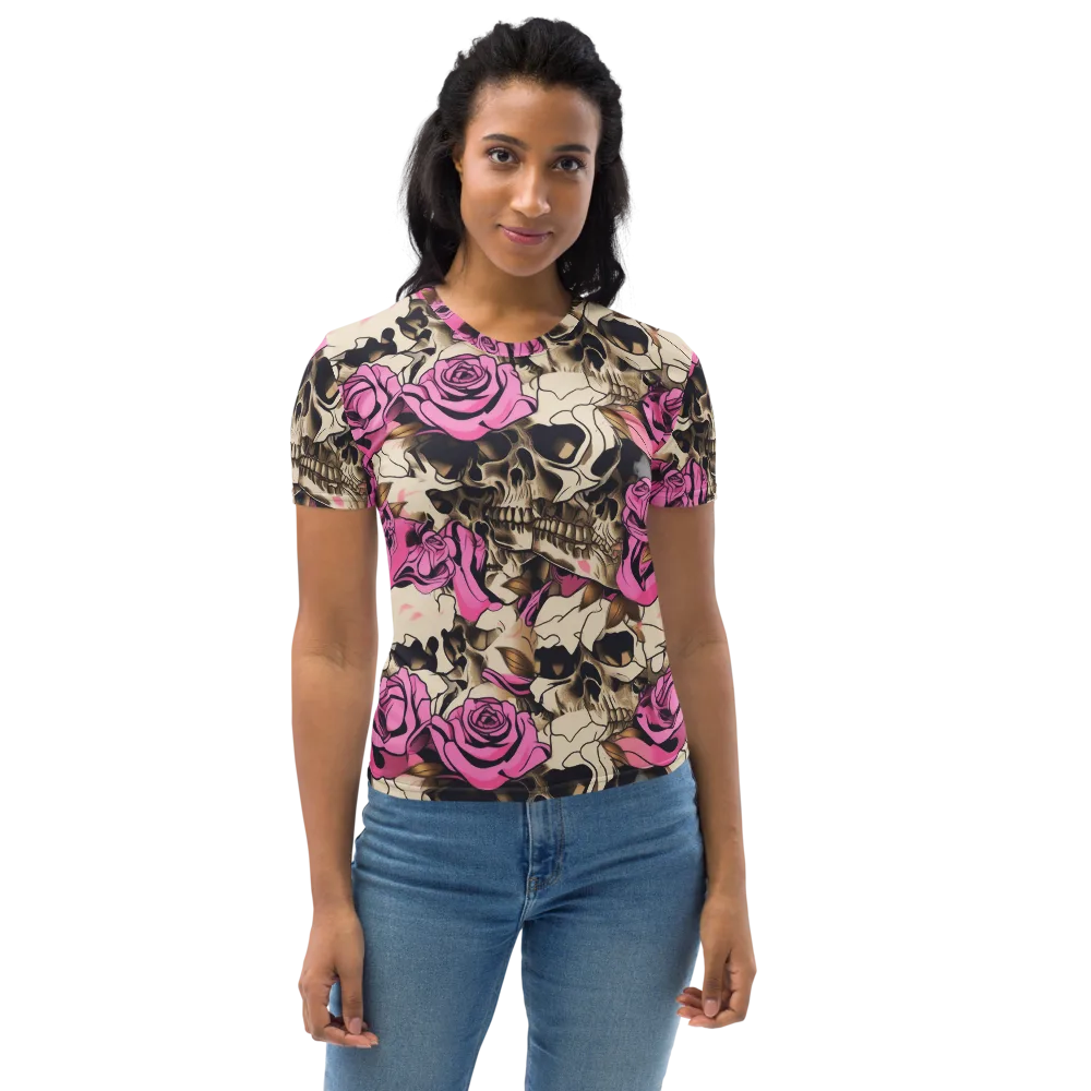 Rosebone Riot on Women's Crew Neck T-Shirt — Front