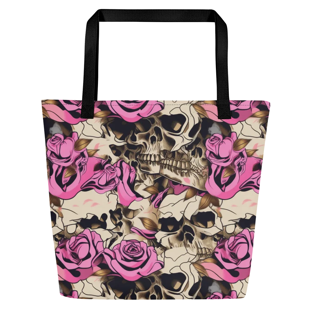 Rosebone Riot on Large Tote Bag W/ Pocket — Front