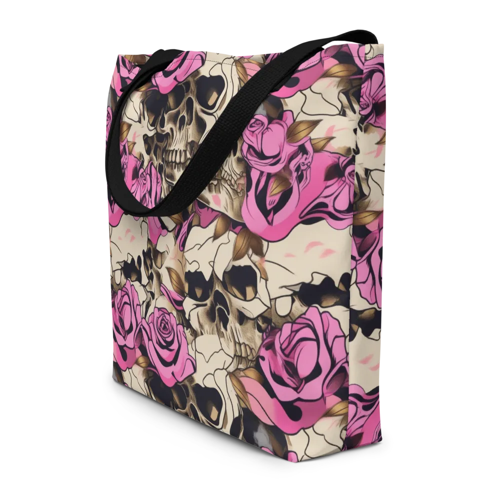 Rosebone Riot on Large Tote Bag W/ Pocket — Front