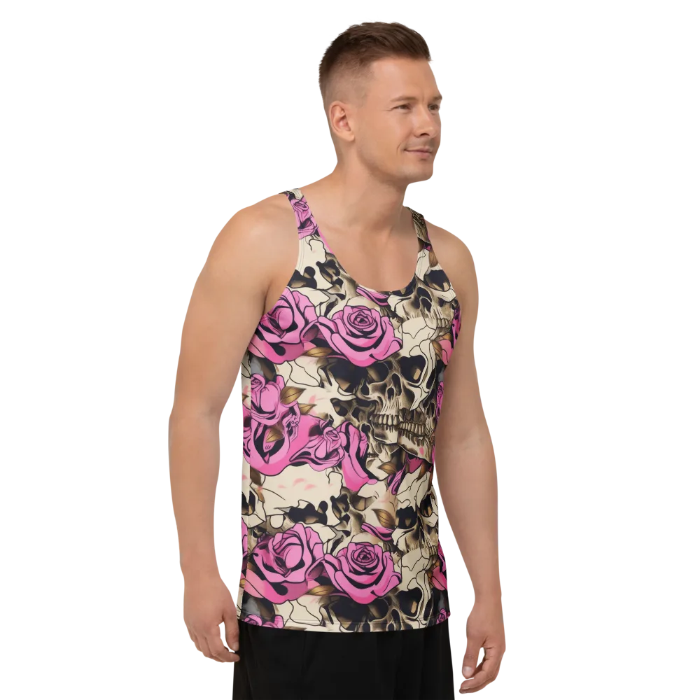 Rosebone Riot on Men's Tank Top — Right Front