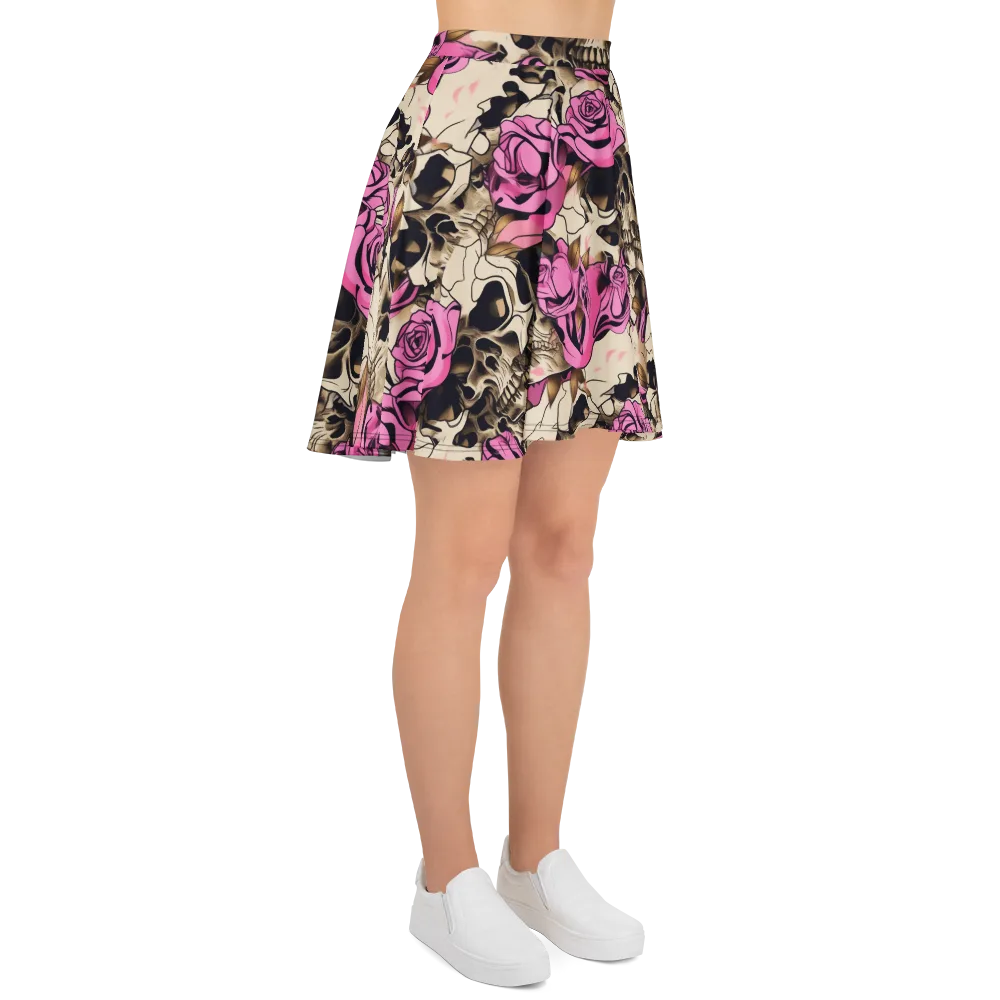 Rosebone Riot on Skater Skirt — Right
