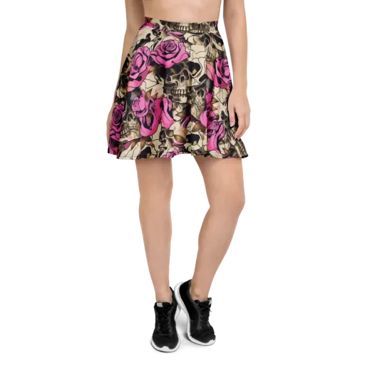 Rosebone Riot on a Skater Skirt