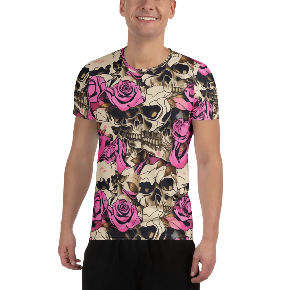 Rosebone Riot on Men's Athletic T-Shirt — Front