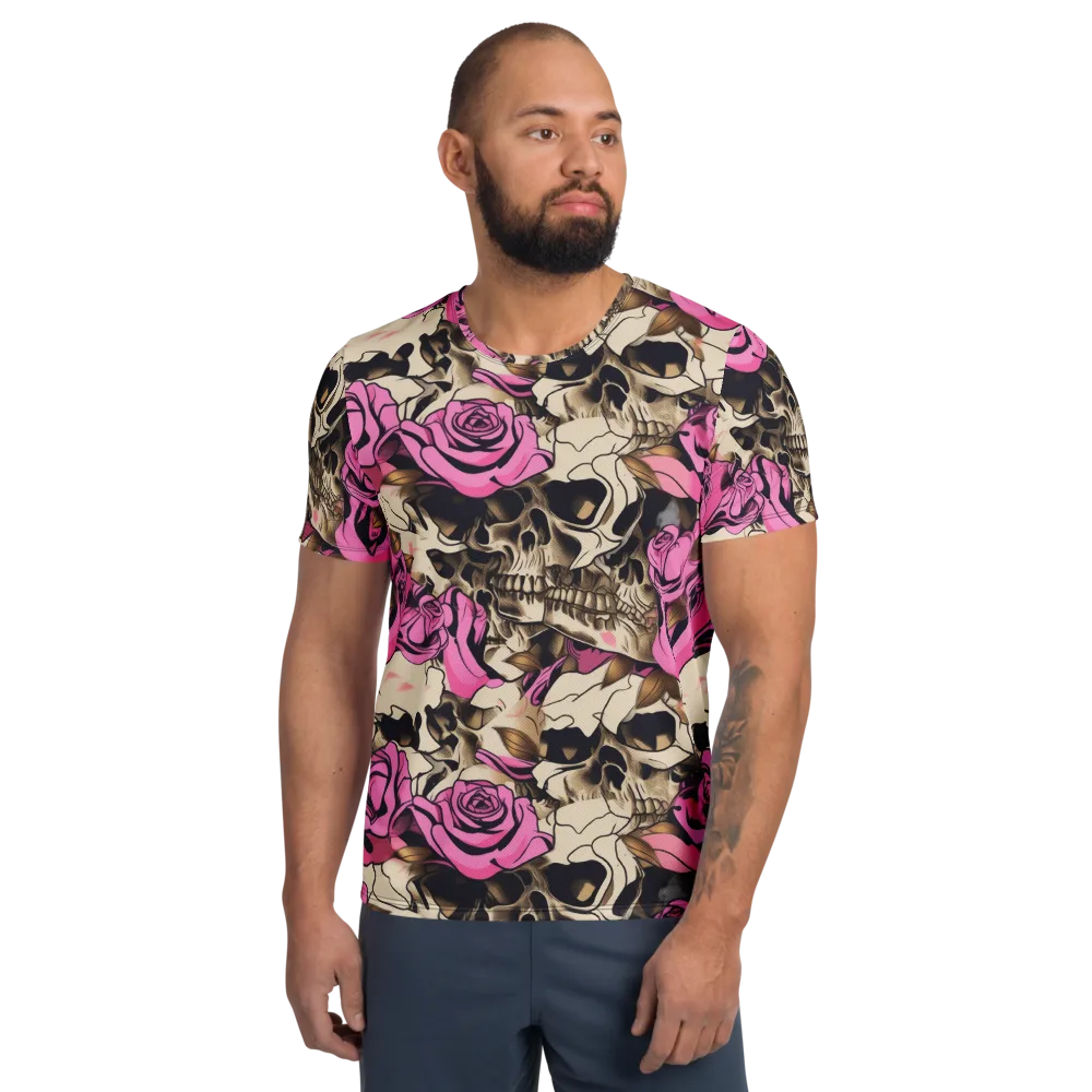 Rosebone Riot on Men's Athletic T-Shirt — Front