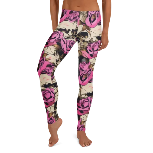Rosebone Riot on a Leggings